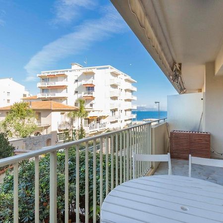 BNB RENTING chez J-P - 100m plage 2-4pers terrasse vue mer piscine garage privé Antibes Buitenkant foto